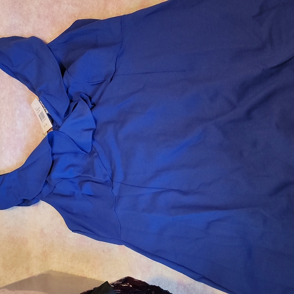 Love Squared Womens Plus Sleeveless Ruffled Party Dress blue. 3x - Picture 3 of 4